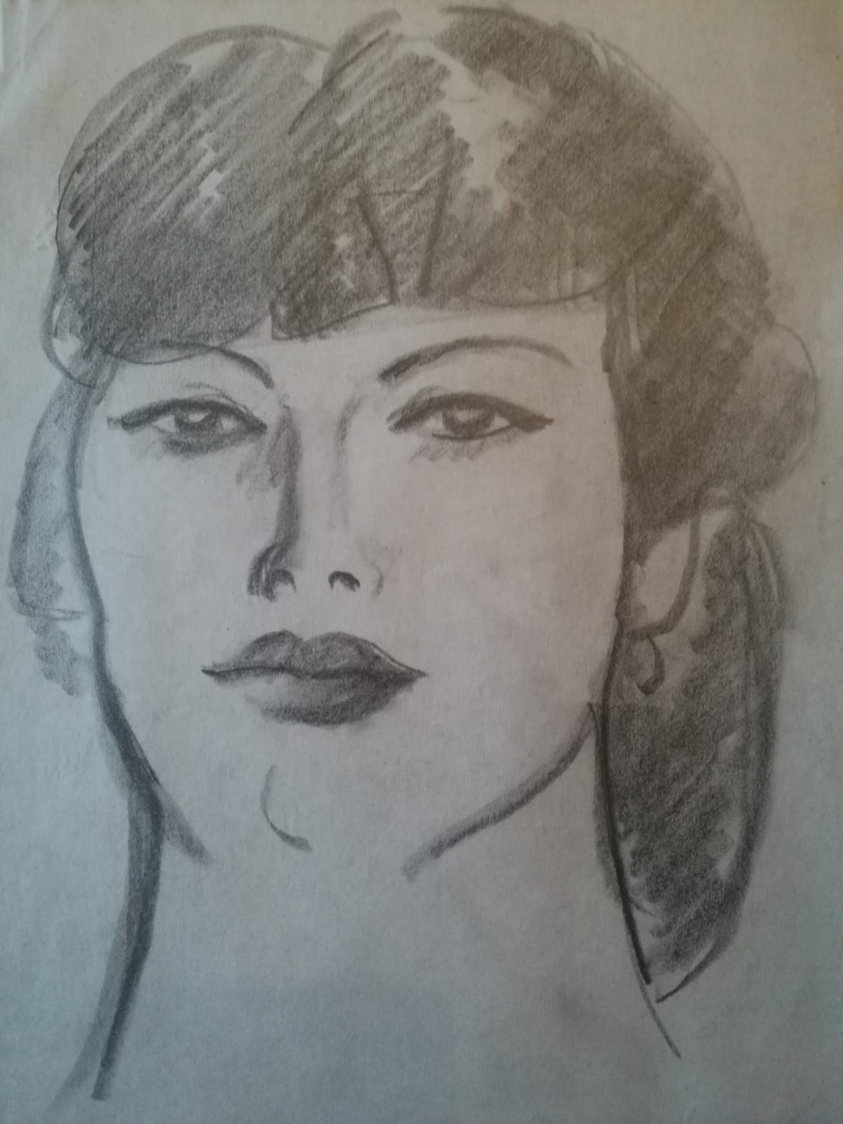 JOHN DUNCAN FERGUSSON, Head of a woman