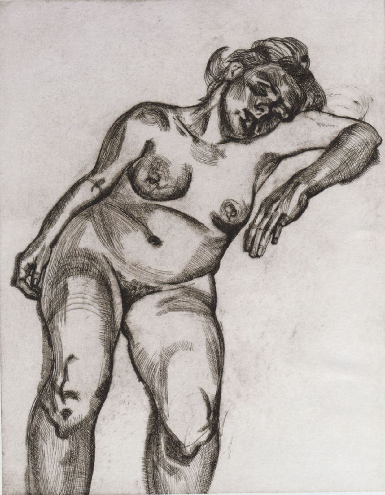 LUCIAN FREUD, Blonde girl, 1985