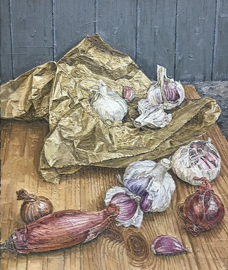 EDMUND CHAMBERLAIN, Garlic and Onions, 2018