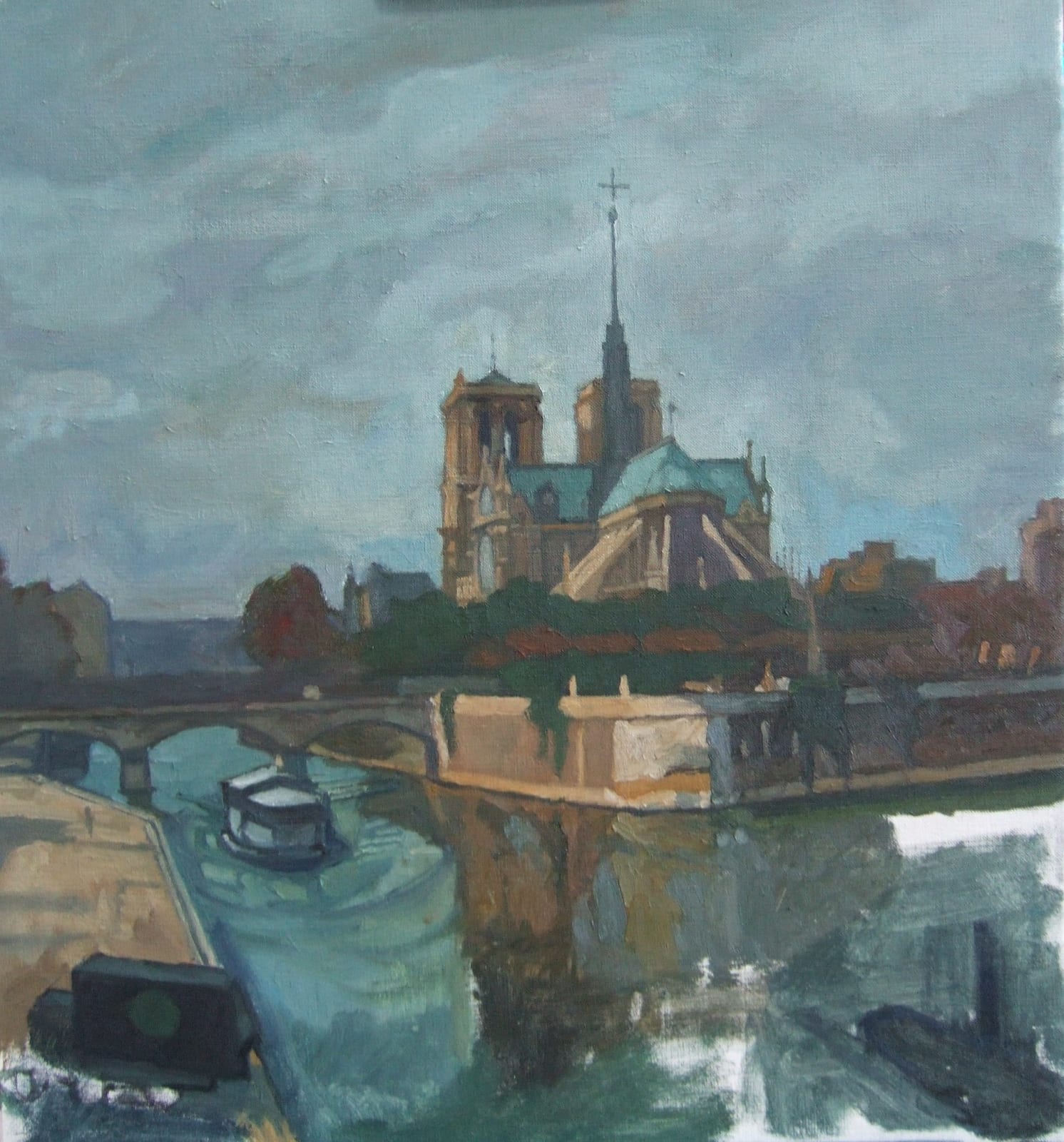 FRANCIS HEWLETT, Notre Dame study for Apse and Grey Sky, 2002