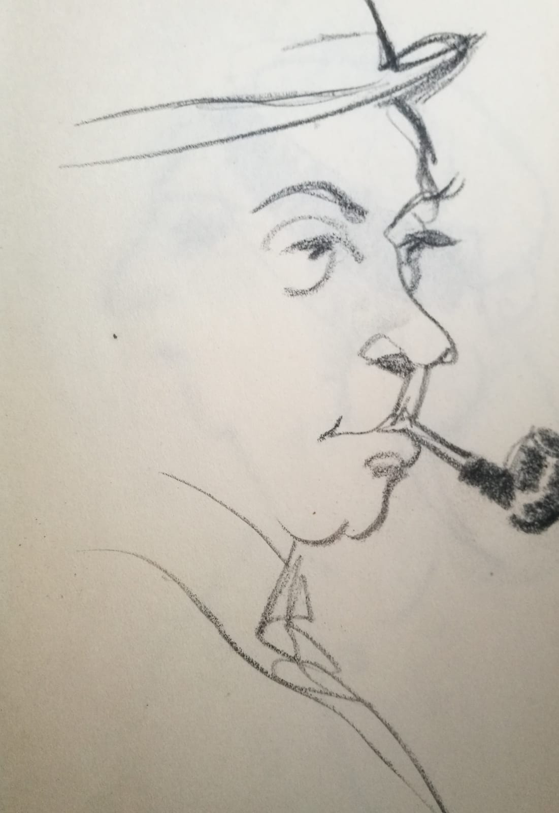 JOHN DUNCAN FERGUSSON, Man with a pipe