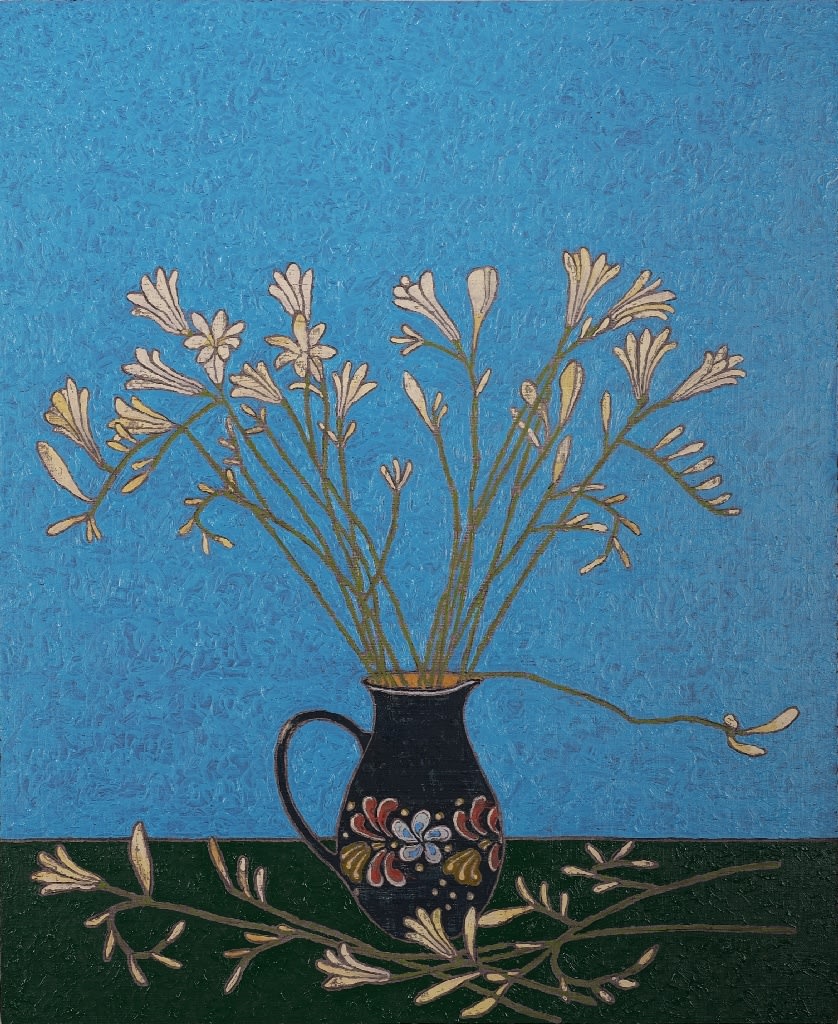 STEPHEN CHAMBERS, Berlin Flowers (Pale Freesias), 2020