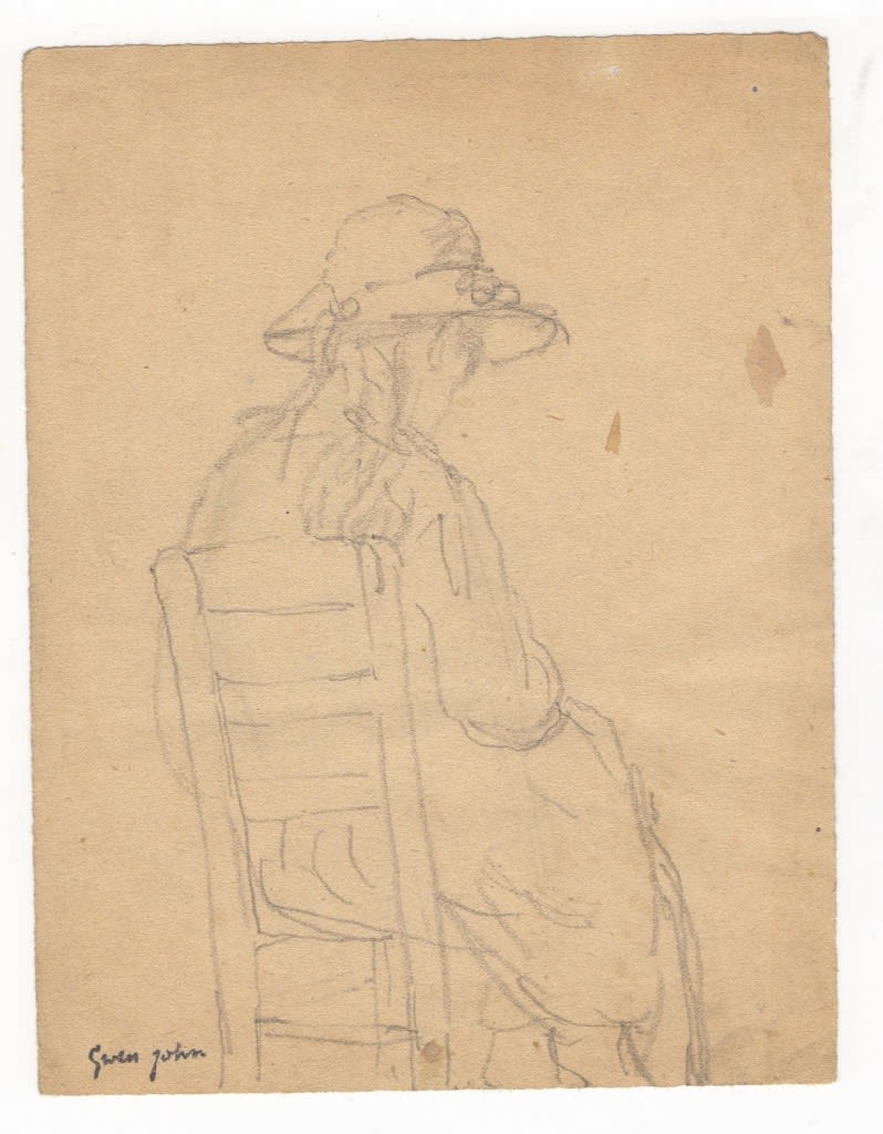 GWEN JOHN, Seated girl in church