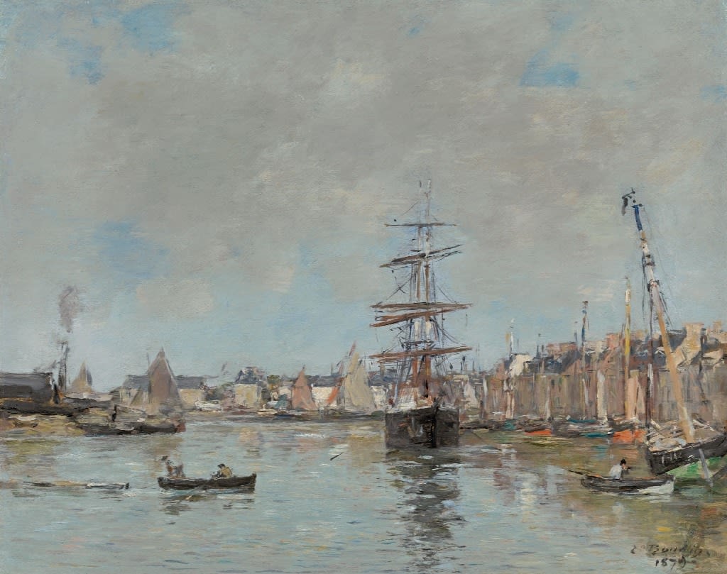 EUGÈNE LOUIS BOUDIN, Le Port de Trouville, 1879