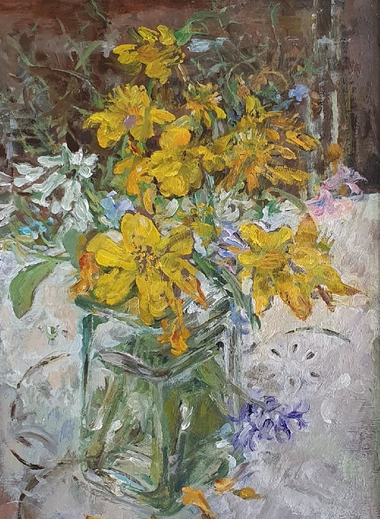 DIANA ARMFIELD, Kingcups from the Pond