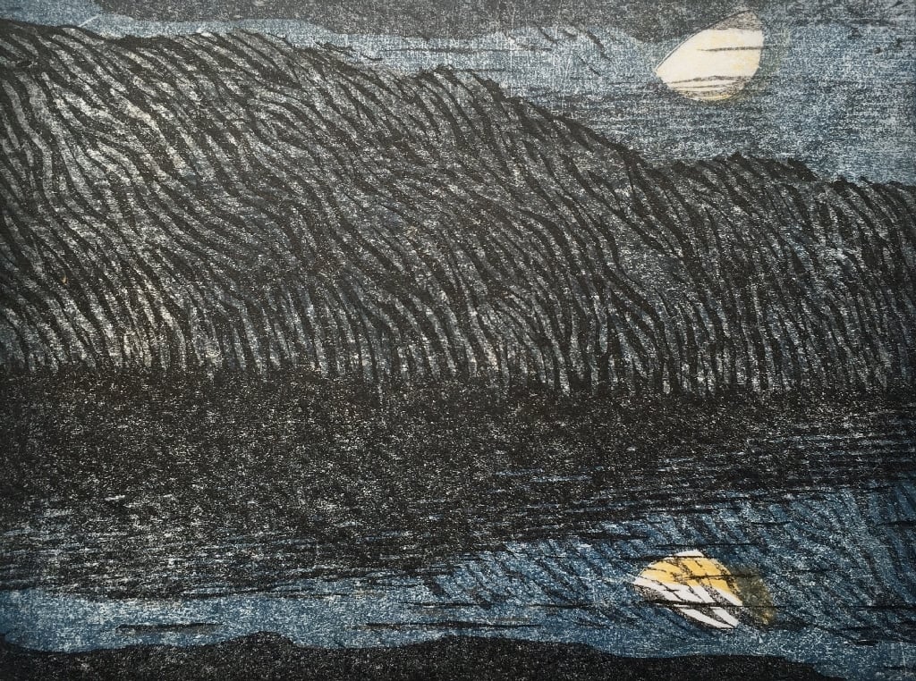 HEIDRUN RATHGEB, Reflecting Moon (Isle of Lewis), 2019