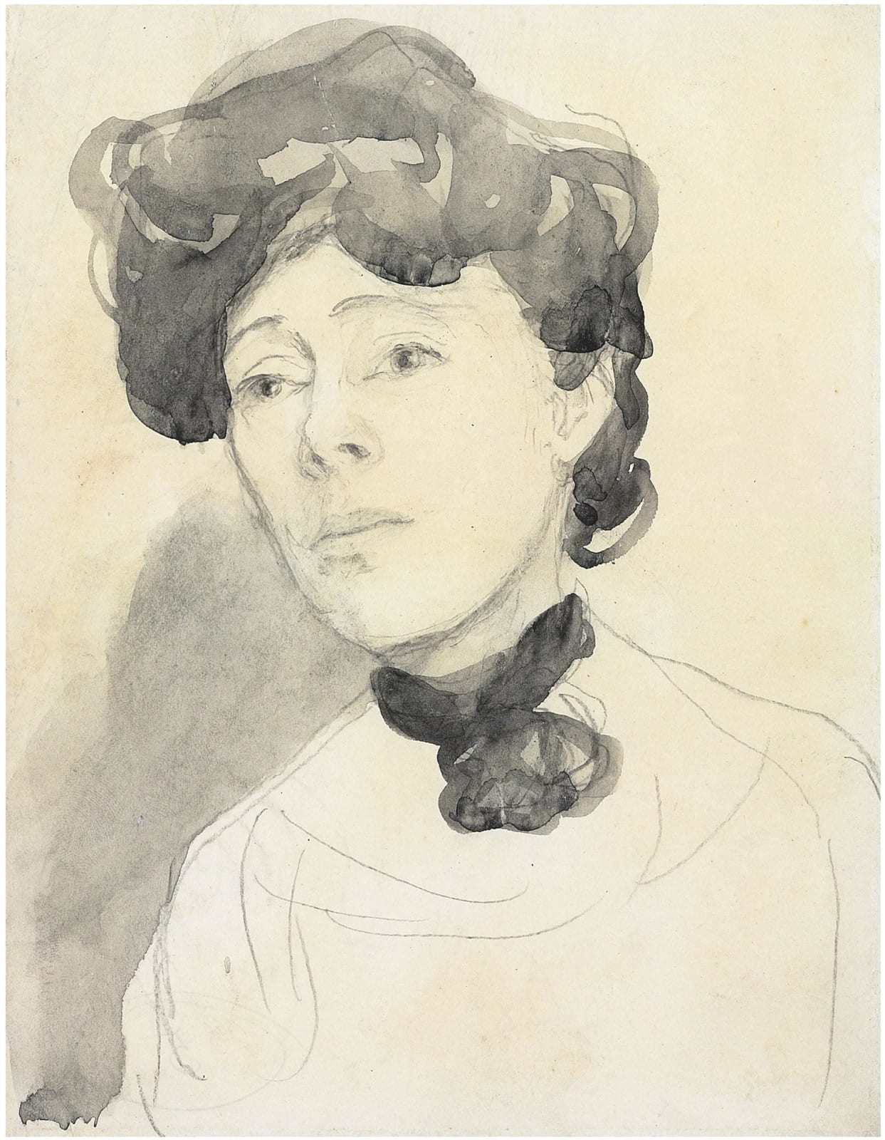 GWEN JOHN, Portrait of a Lady, thought to be Maude Boughton-Leigh, circa 1909-10