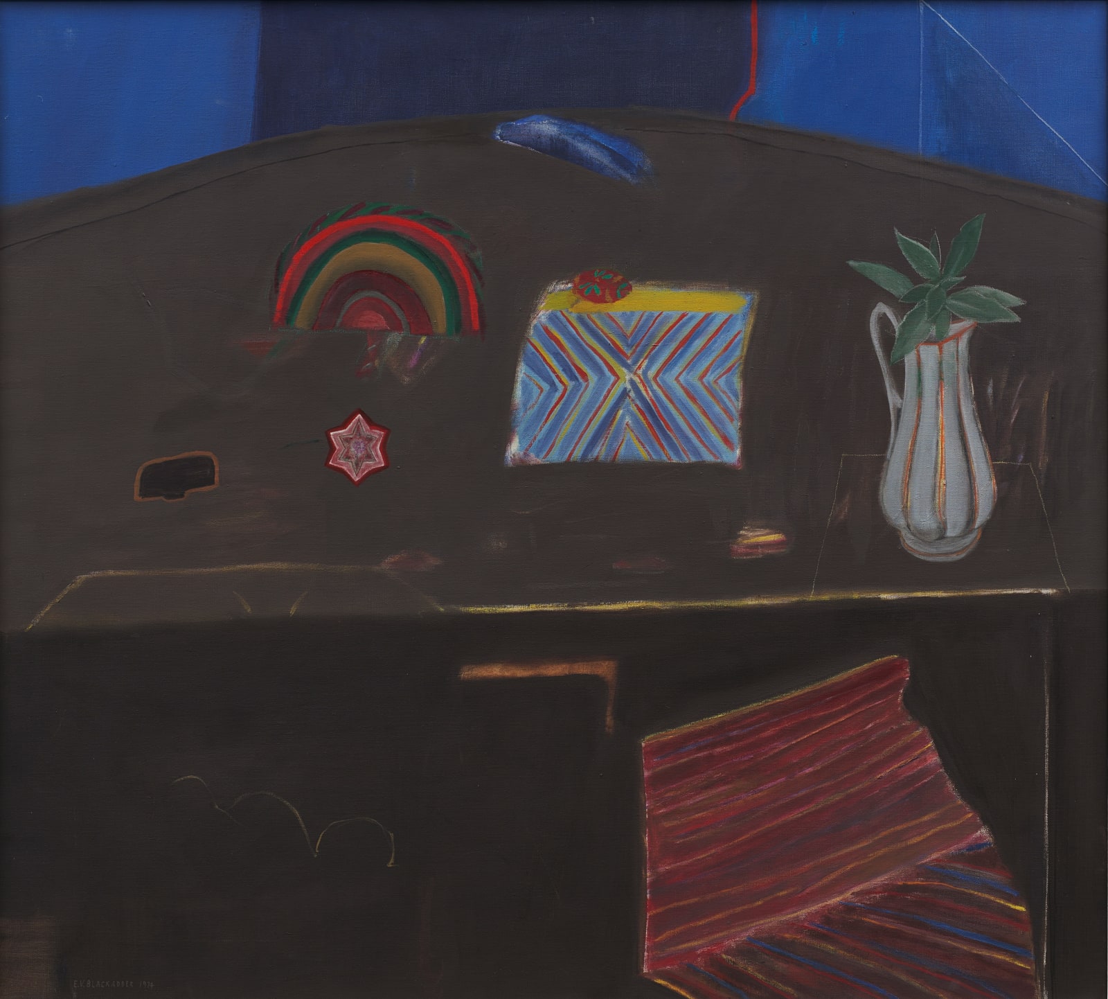 ELIZABETH BLACKADDER, Still Life with Star and Easter Egg, 1974
