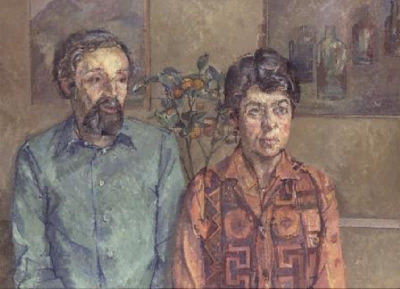WILLIAM COLDSTREAM CBE, Double Portrait [Ian Angus and Ann Stokes-Angus], 1979-80