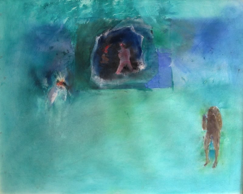 ANTHONY FRY, Green cave with nude