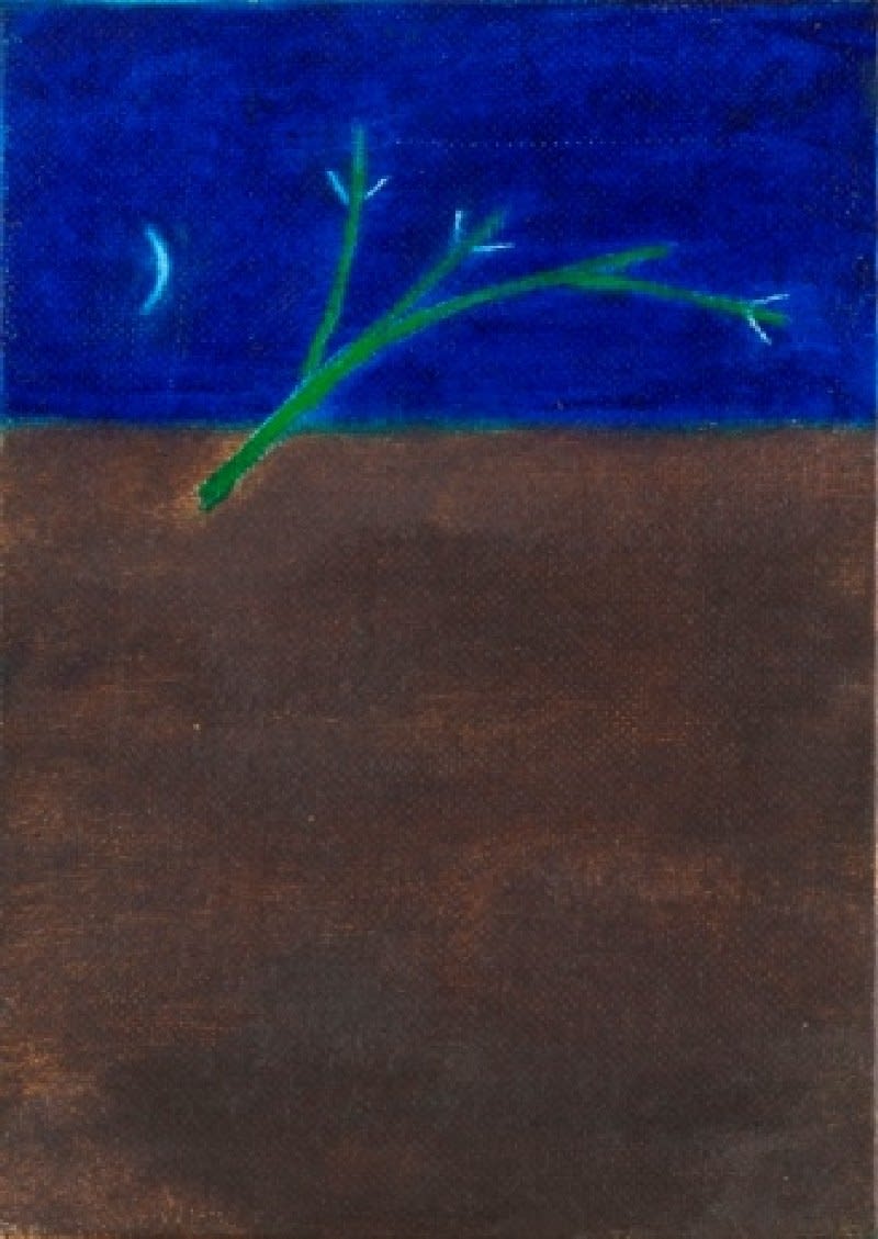 CRAIGIE AITCHISON CBE RA, Tree and Moon, 1980