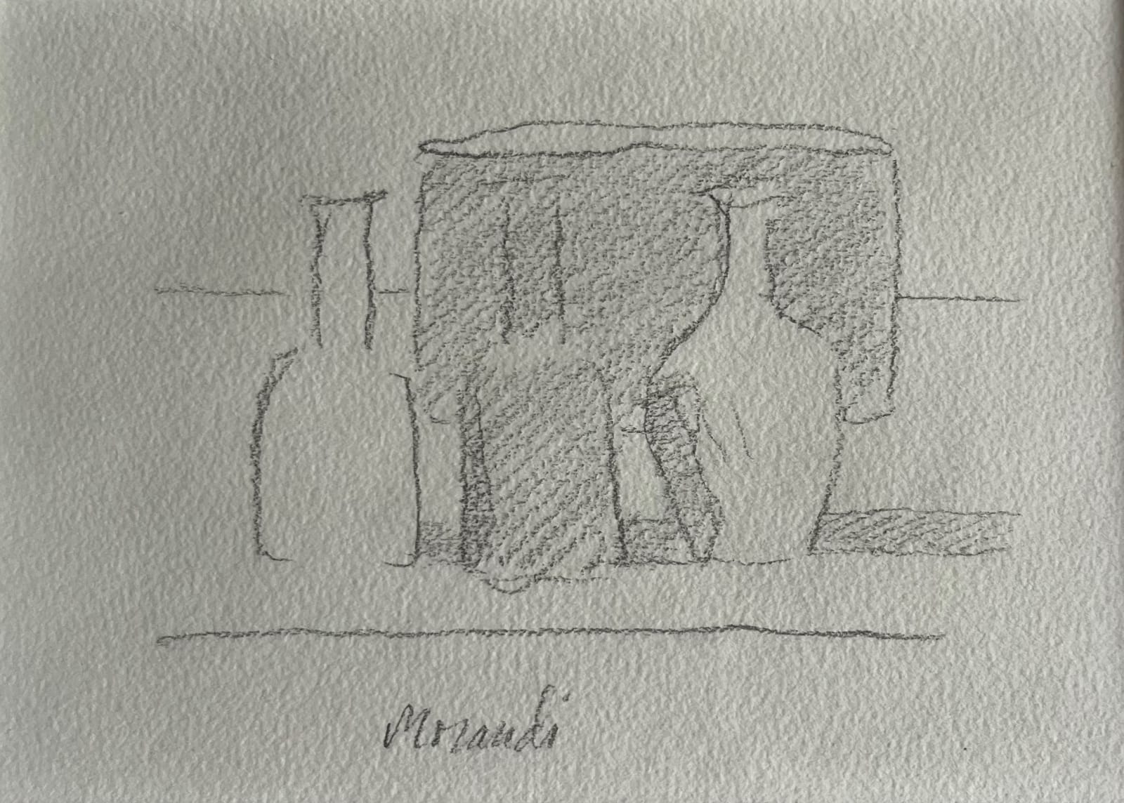 GIORGIO MORANDI, Natura morta , 1958