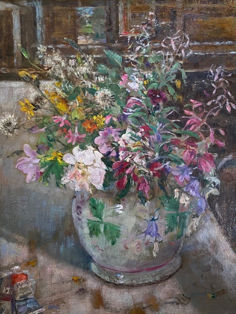 DIANA ARMFIELD, Flowers in an Old English Jug