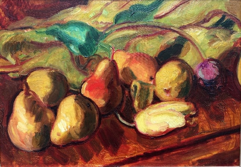 SIR MATTHEW SMITH, Still Life with Pears and Tulips, circa 1936