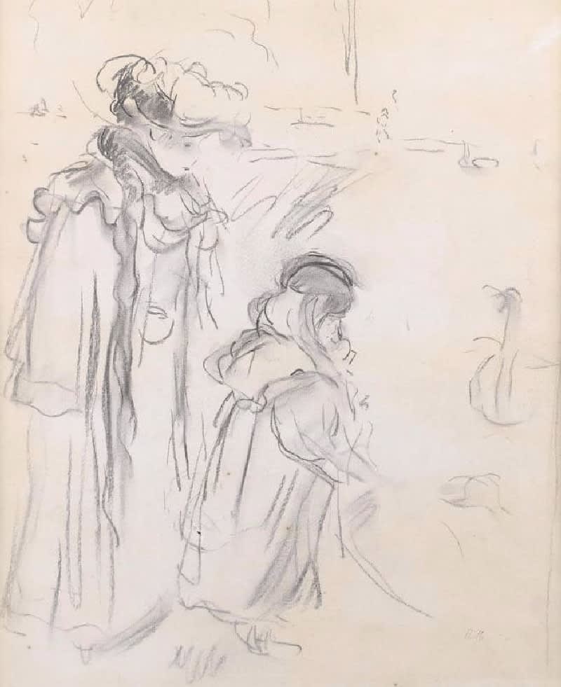 BERTHE MORISOT, Femme et Enfant au Bois