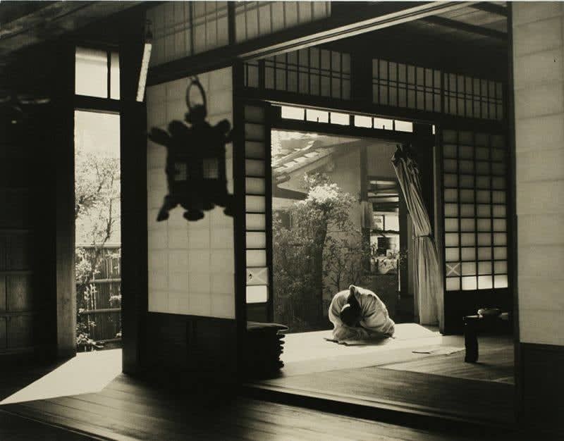 Werner Bischof, Priest, Ryoanji temple, Kyoto, Japan, 1951