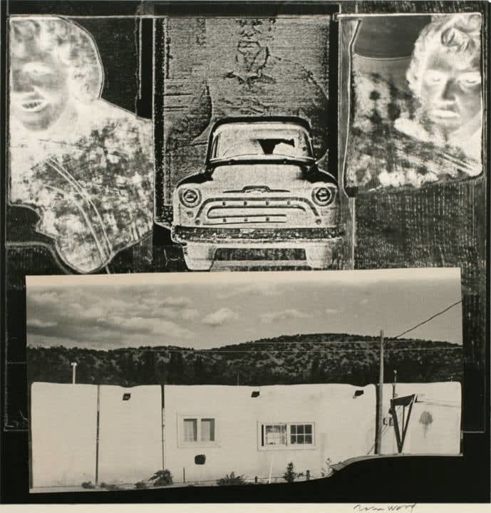 John Wood, Chevy and Adobe Building, 1960