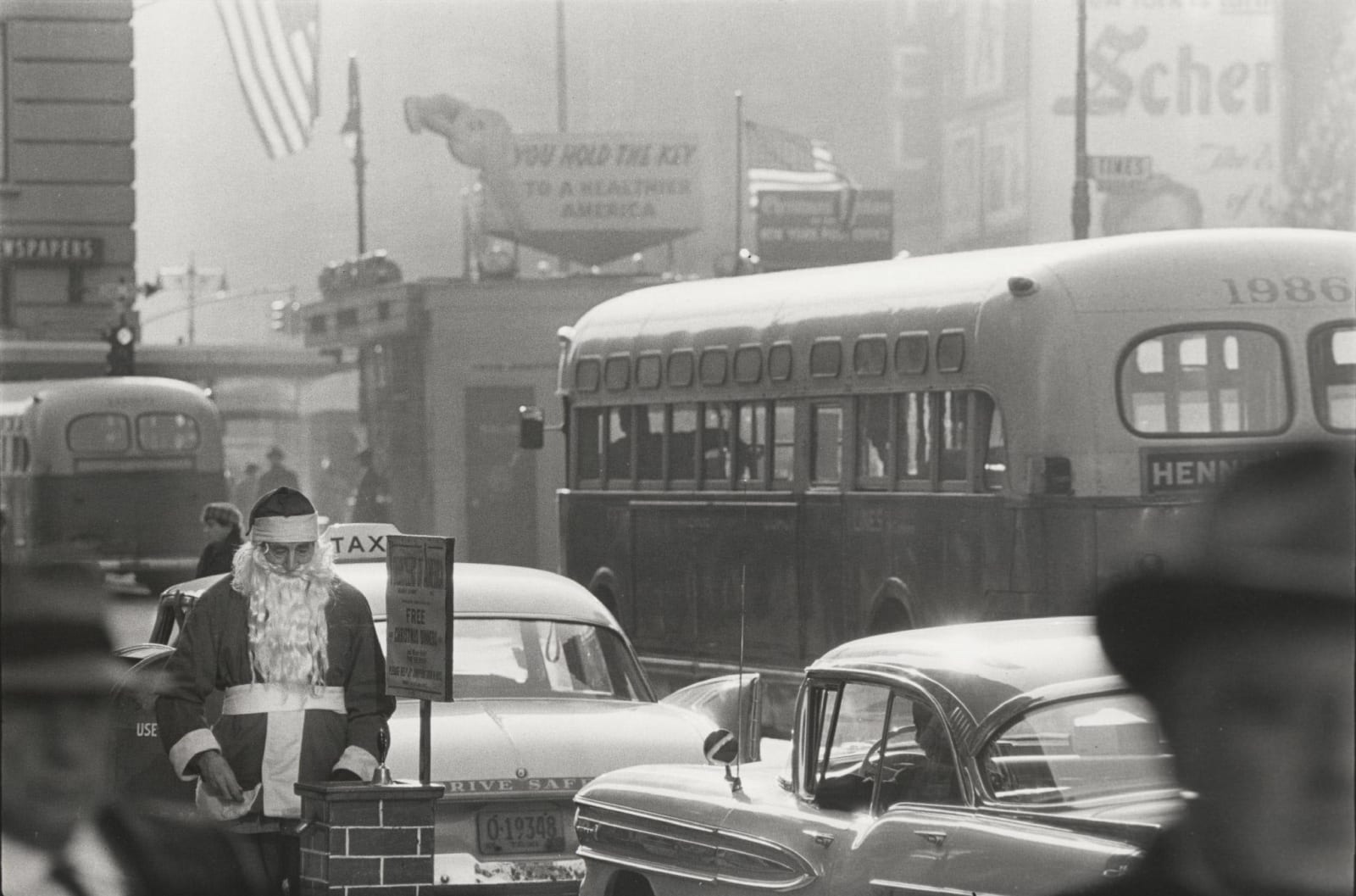 Frank Paulin, Santa, Times Square, 1960