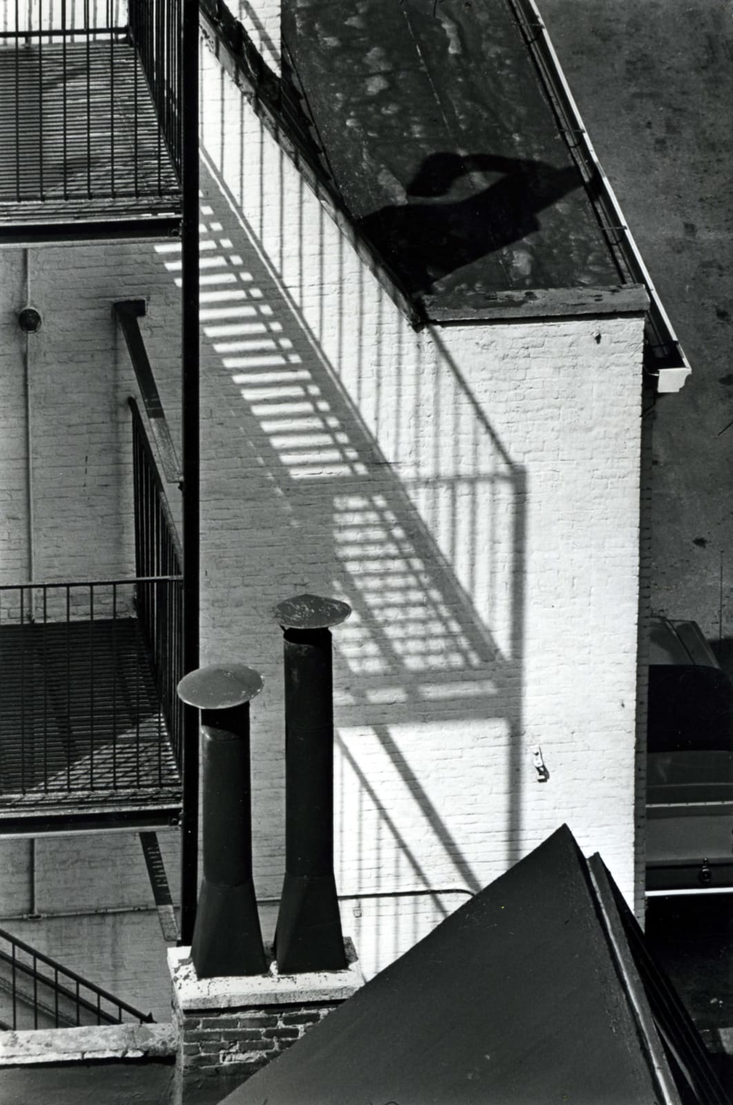 André Kertész, Chimney, MacDougal Alley, April 1st, 1965, 1965