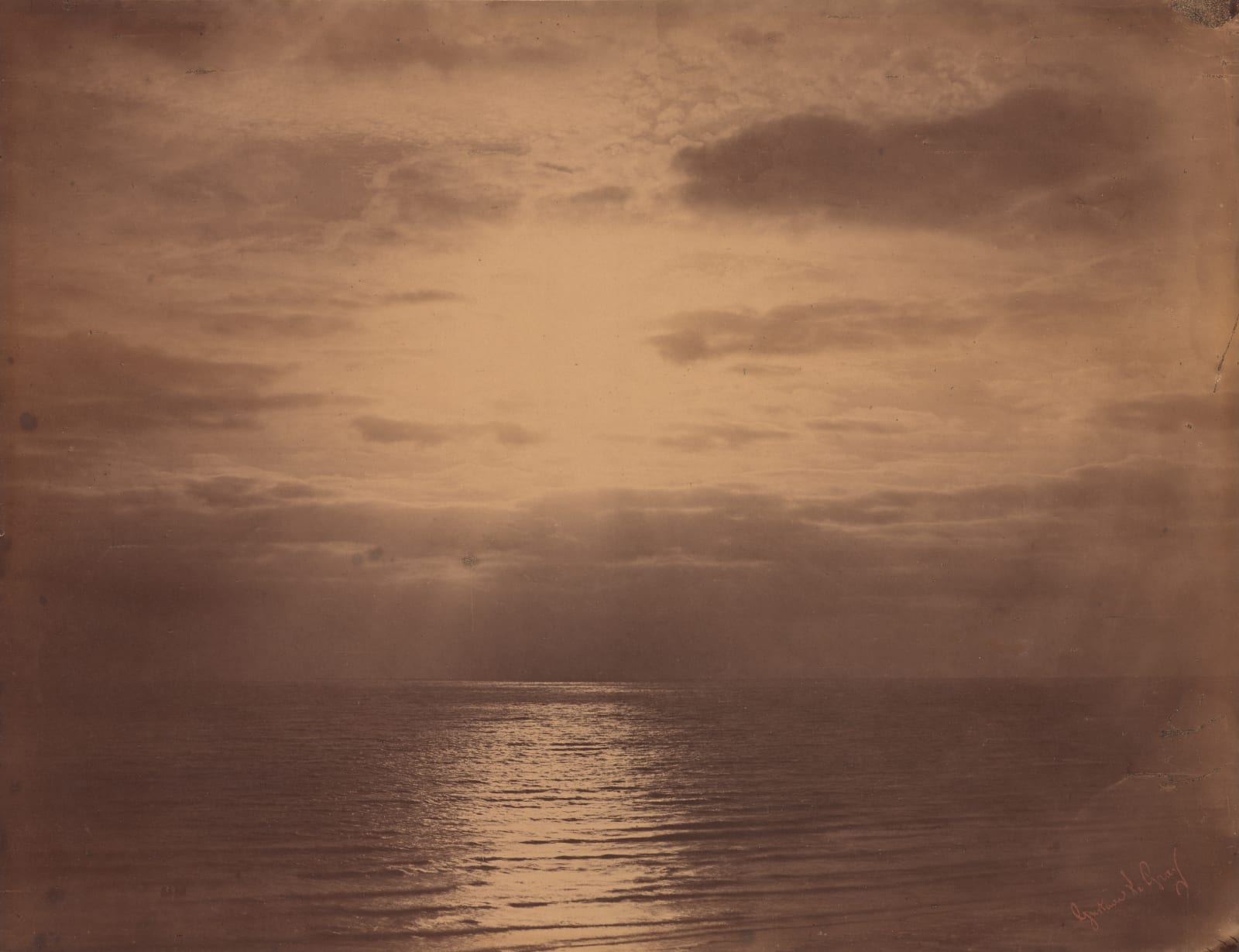 Gustave Le Gray, Solar Effect In The Clouds - Ocean, 1856