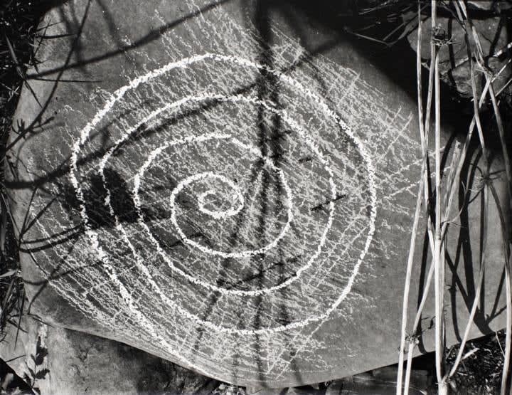 John Wood, Untitled #6, from Fall Creek Rock Drawing Portfolio, 1987