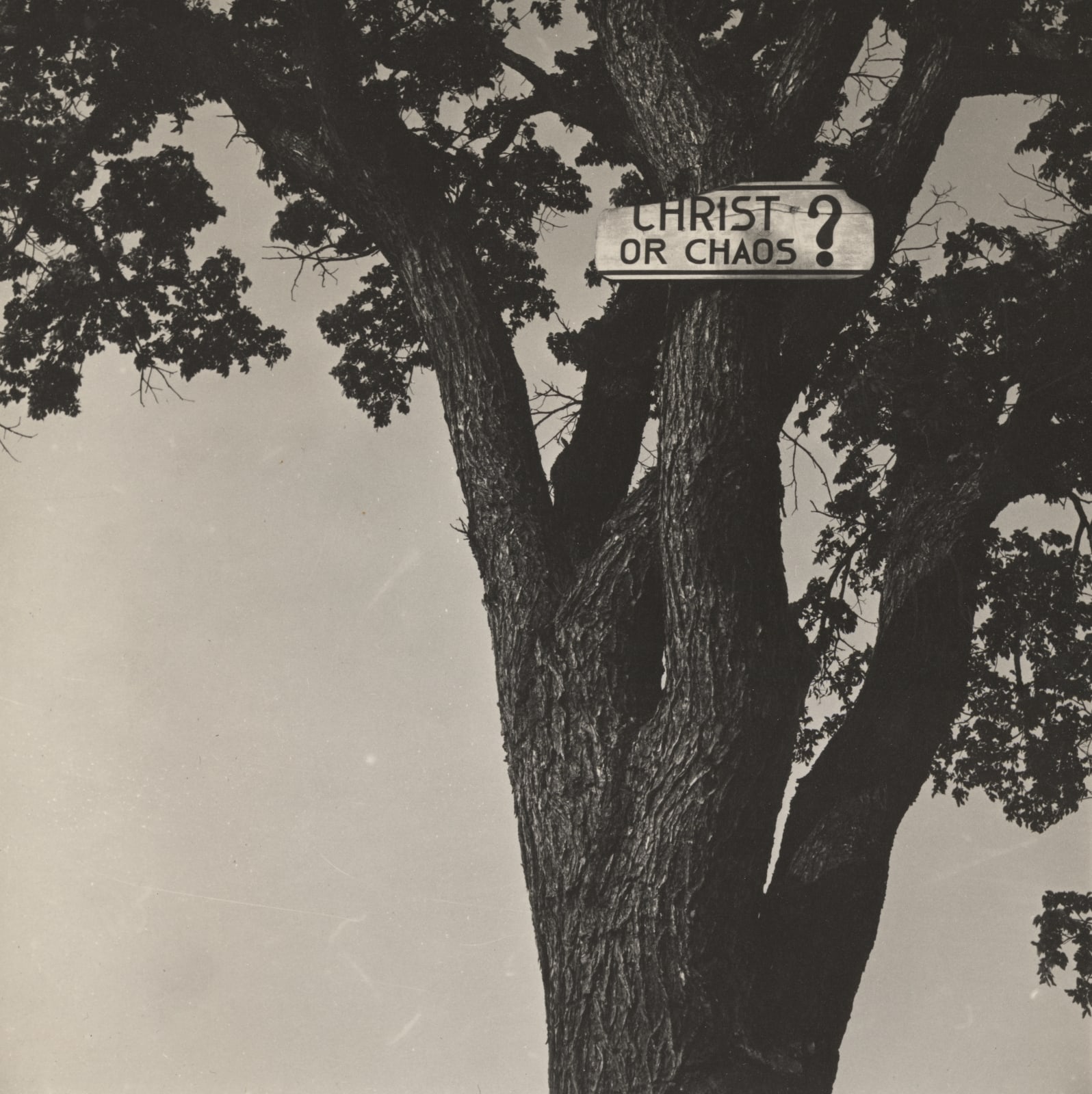 Walker Evans, Christ or Chaos, 1946