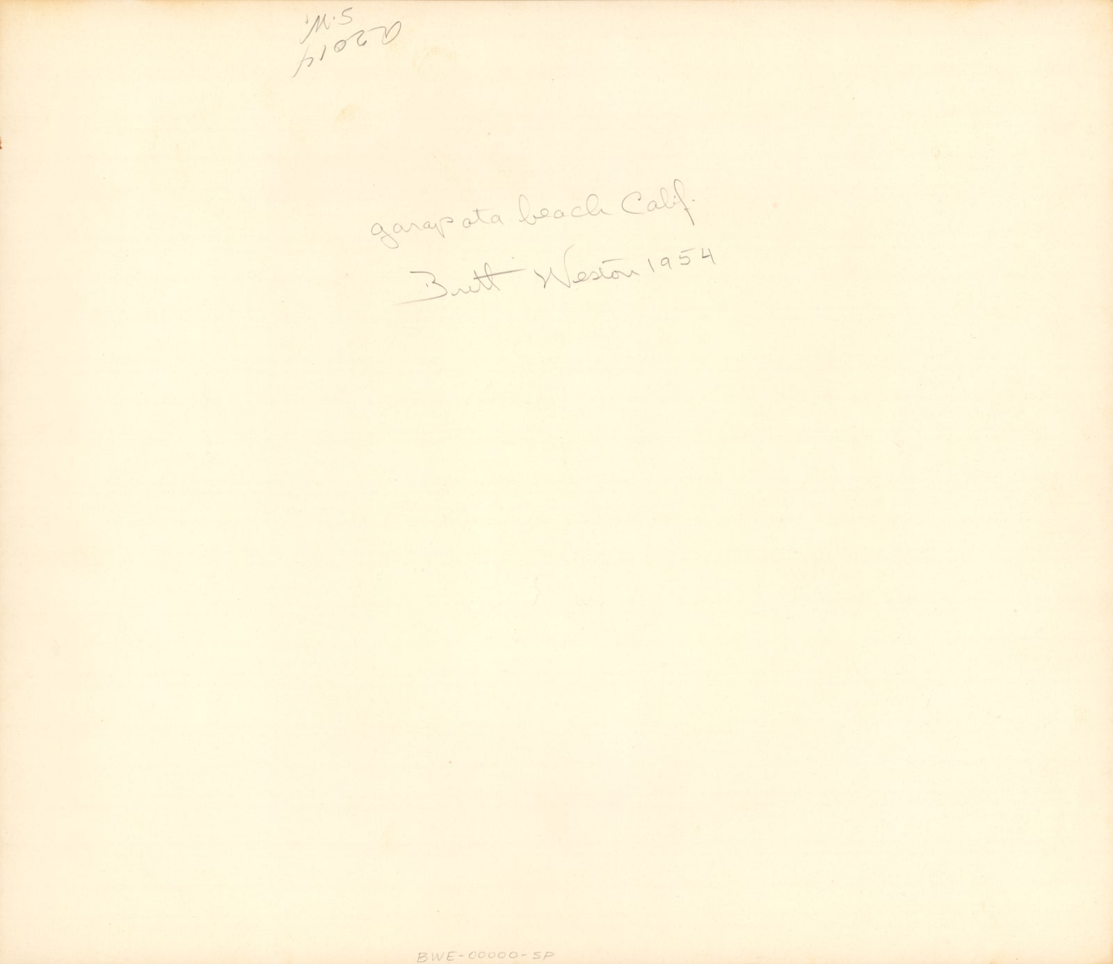 Brett Weston, Garapata Beach, California, 1954