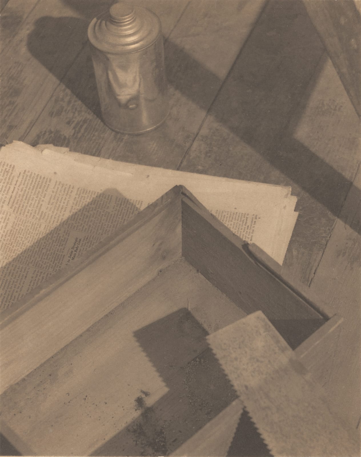 Paul Outerbridge, Wooden Box with Saw, 1923