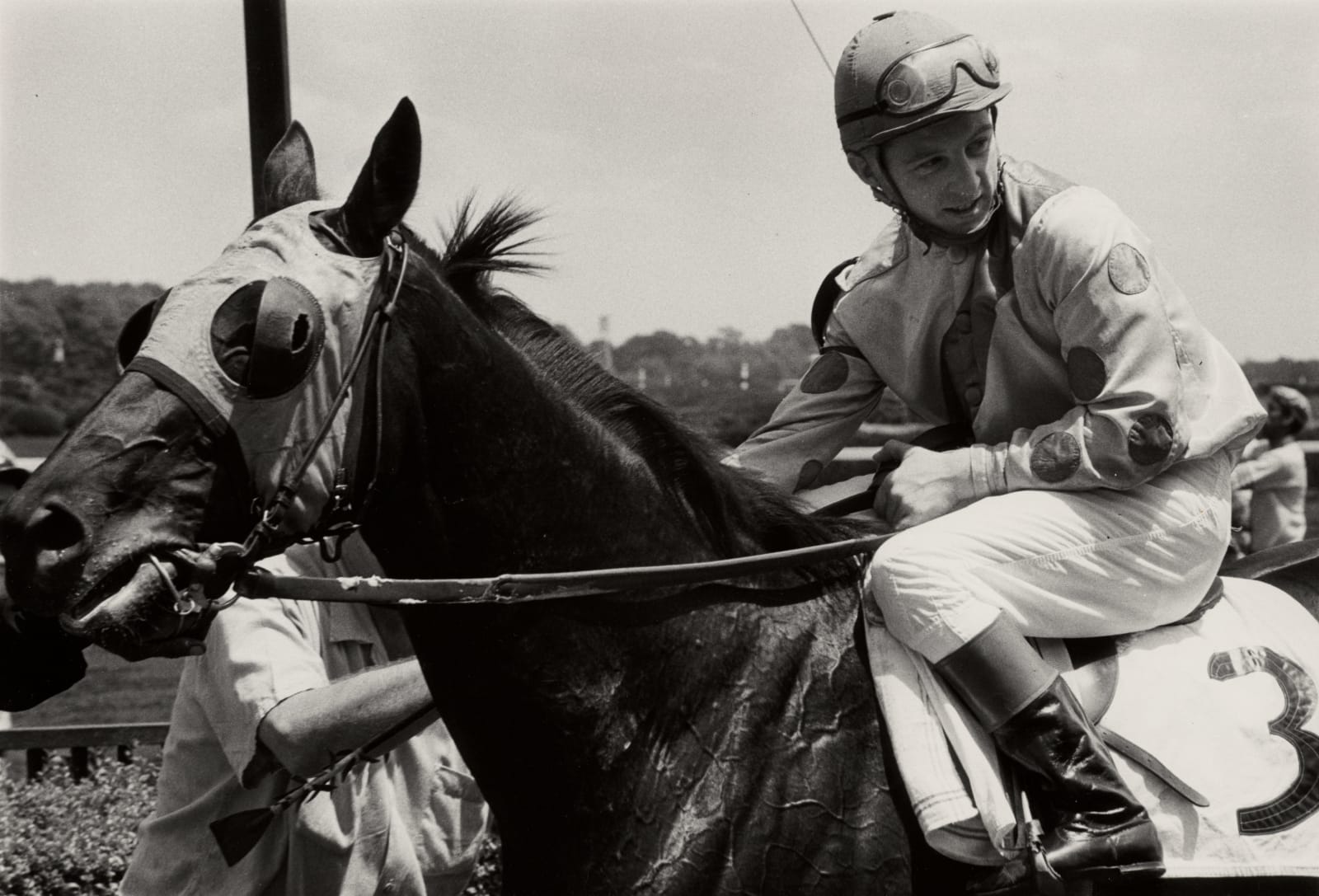 Frank Paulin, Belmont Races (rider on horse #3), 1956