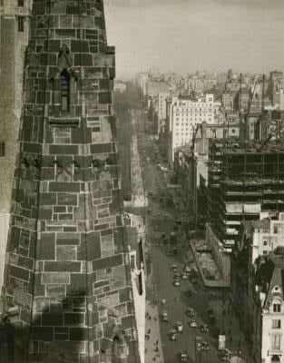 E.O. Hoppe, A View of Fifth Avenue from a Hotel Window, 1921
