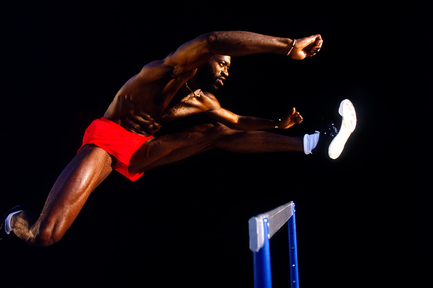 Walter Iooss Jr., Edwin Moses, Irvine, CA, 1991