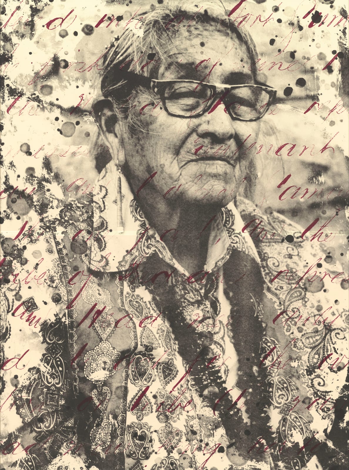 Dakota Mace, Helen Nez (Diné Elder) Naal Tsoos Saní (The Old Paper) Series, 2022