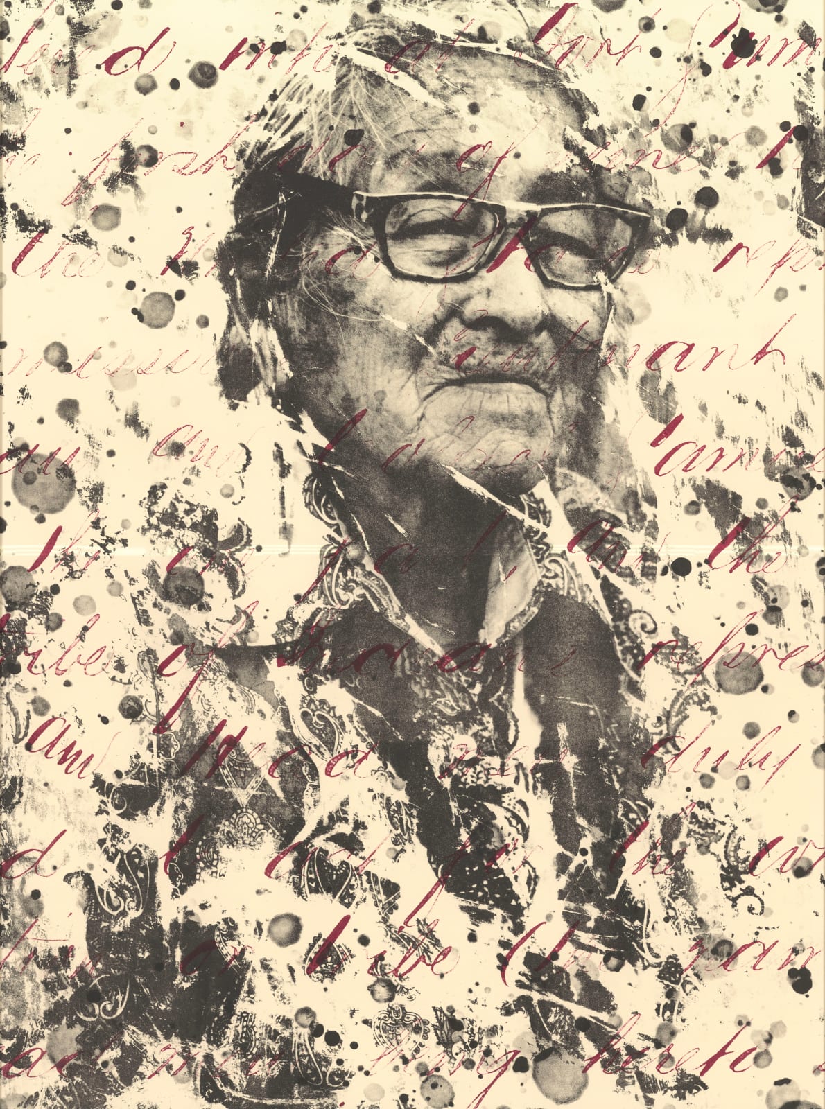 Dakota Mace, Helen Nez (Diné Elder) Naal Tsoos Saní (The Old Paper) Series, 2022