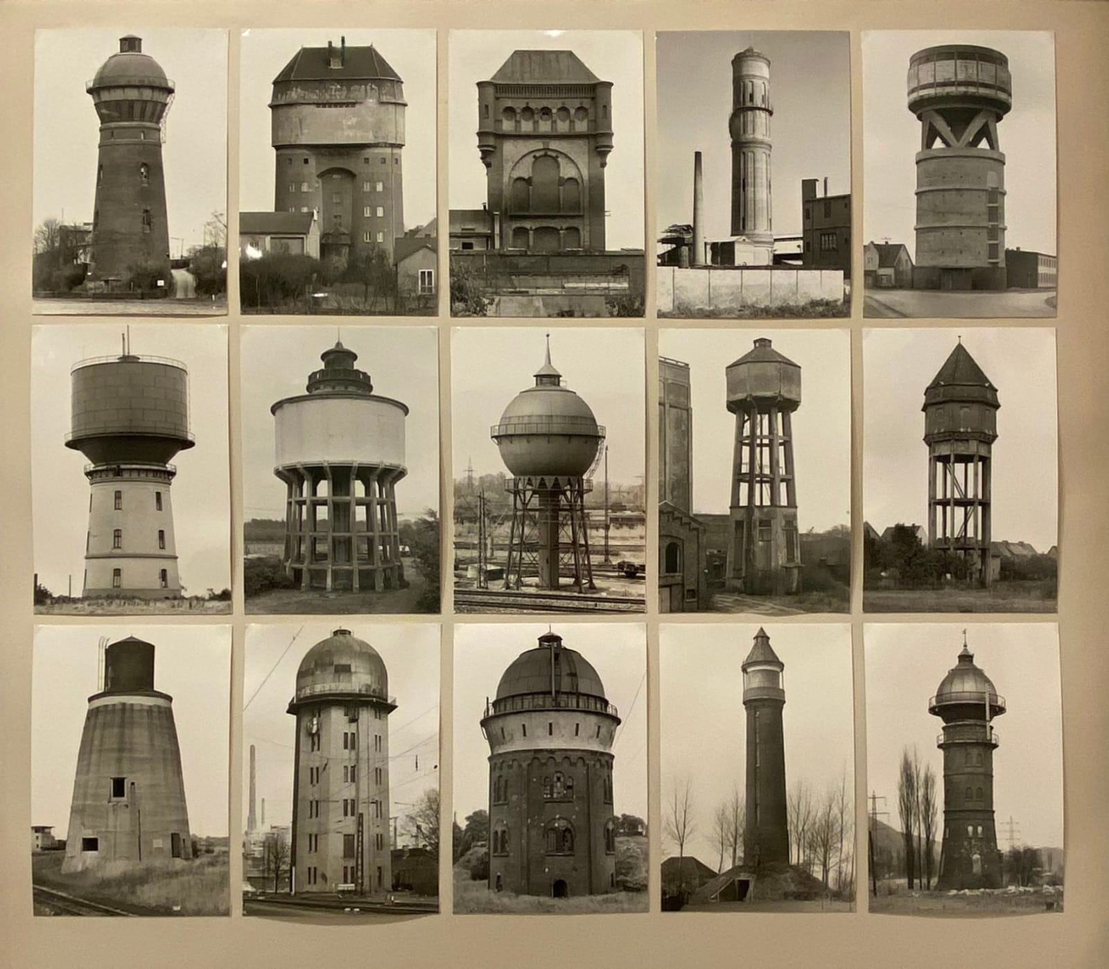 Bernd and Hilla Becher, Water Towers, 1959-1969