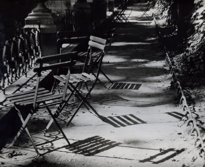 André Kertész, Chairs, Luxembourg Gardens, 1926