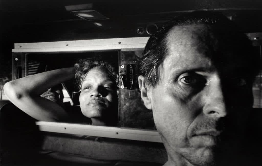 Ryan Weideman, Self Portrait with Black Woman, Boyfriend, Black Elbow Grin, 1996
