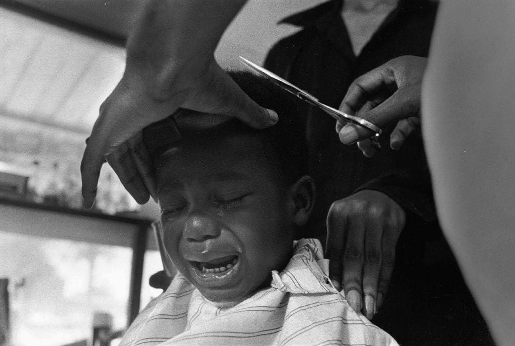 Chester Higgins, First Haircut, Tuskegee, Alabama, 1969
