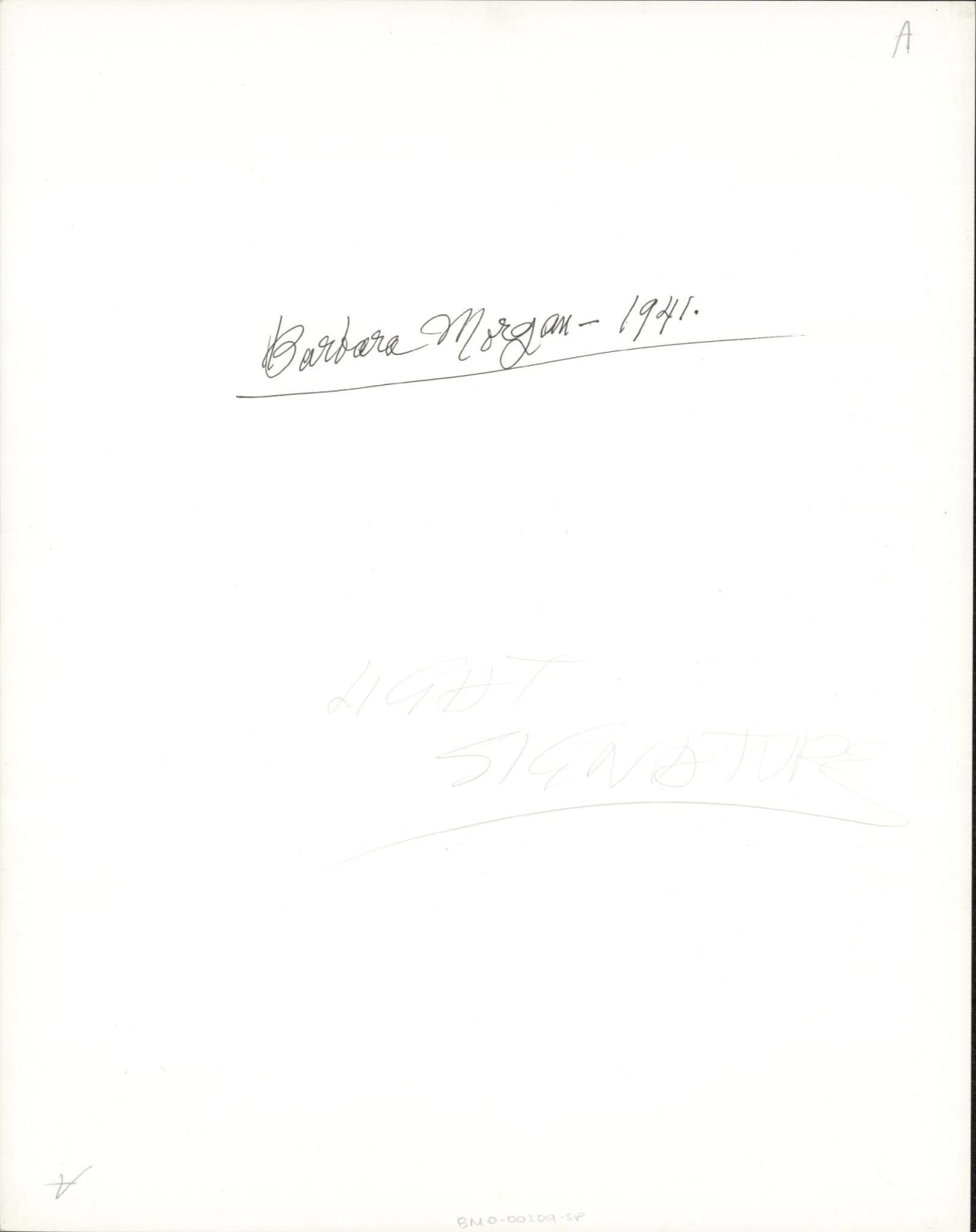 Barbara Morgan, Untitled Light Drawing, 1941