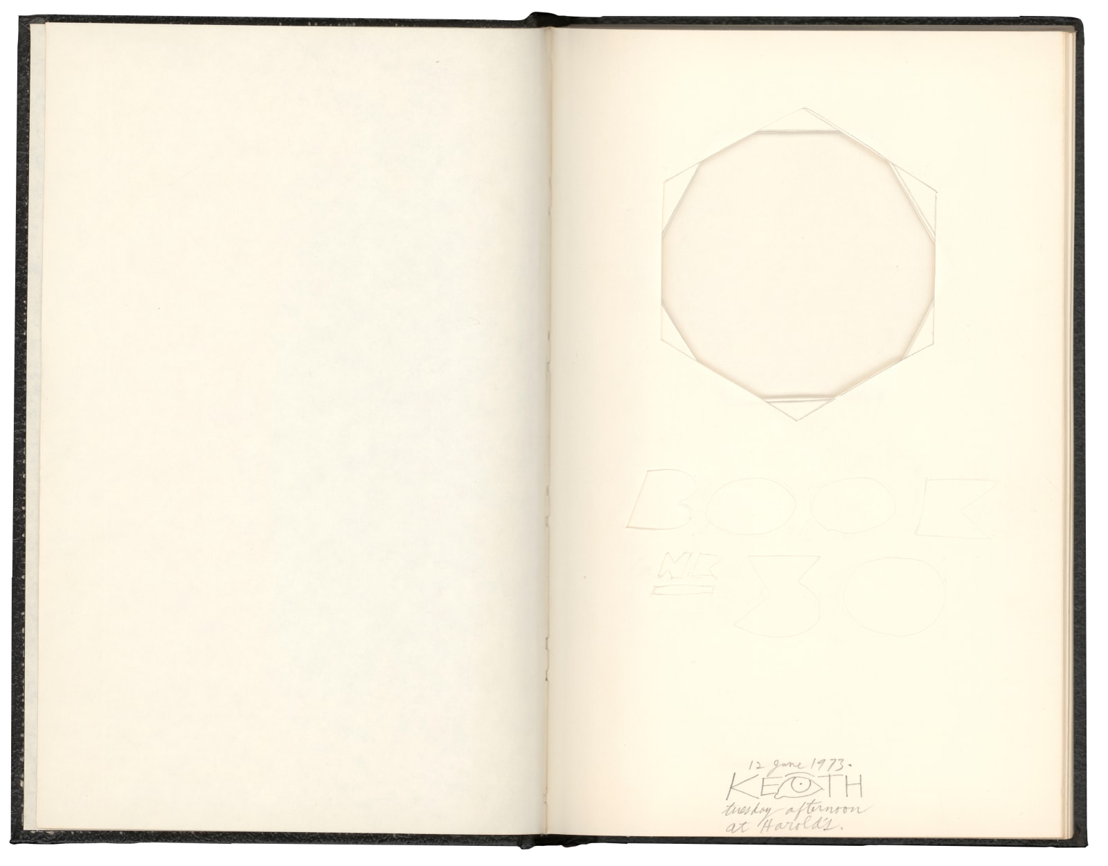 Keith Smith, Book Number 30, A Tuesday at Harold's, 1973