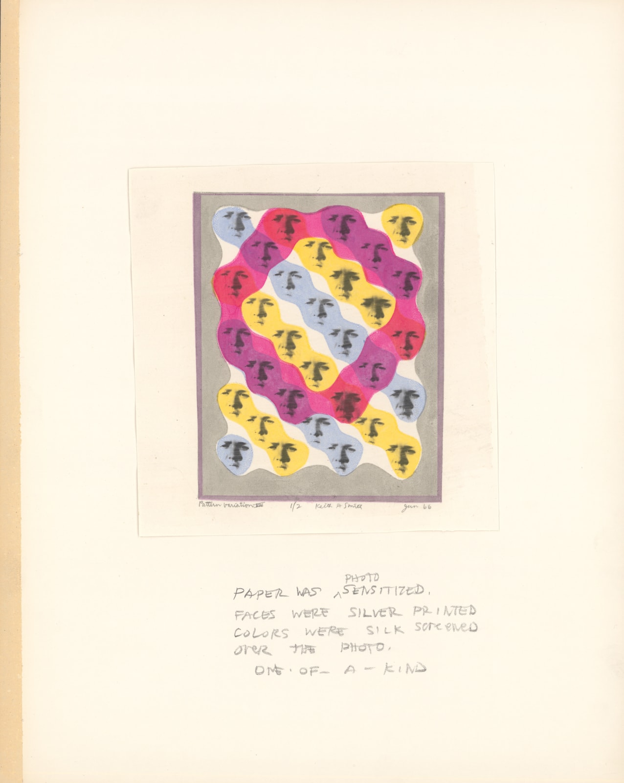 Keith Smith, Pattern Variation VIII, 1966