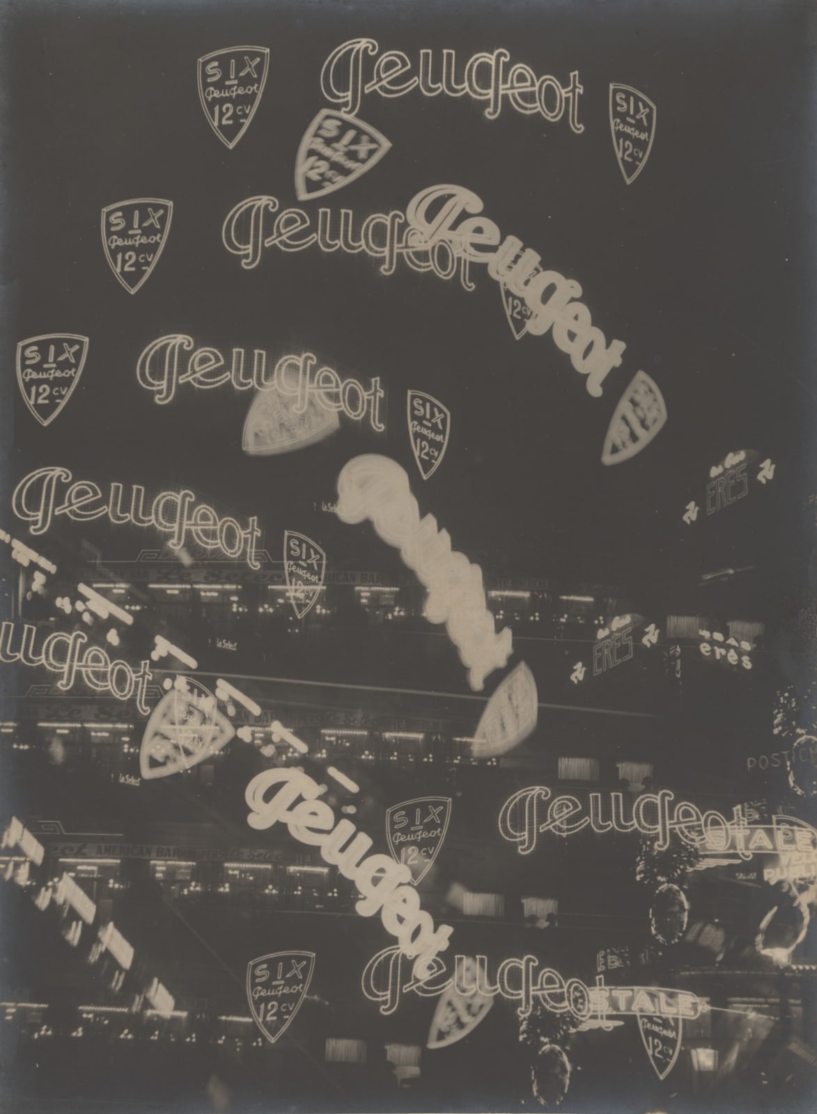 Germaine Krull, Advertisement for the Six Peugeot 12-cylinder, 1930