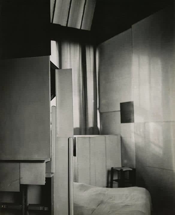 André Kertész, Mondrian's Studio, Paris, 1926