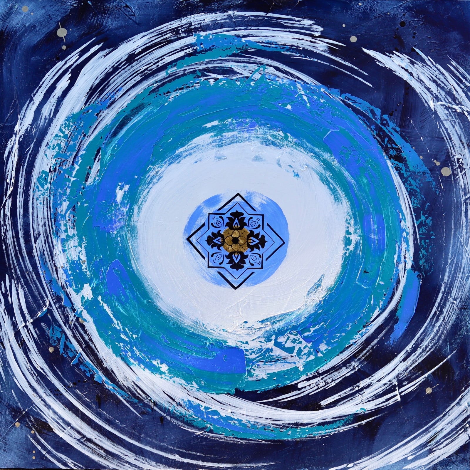 Sophie Brussaux, Bull's Eye Blue, 2023