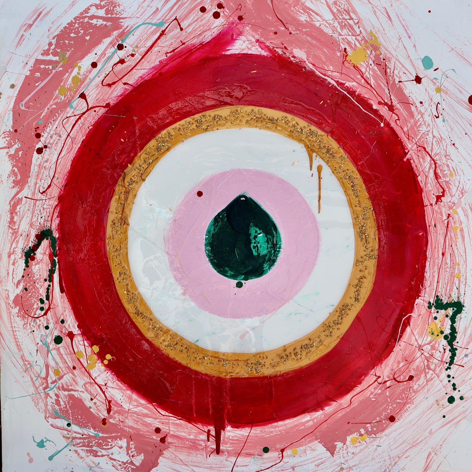 Sophie Brussaux, Bull's Eye: red, 2021