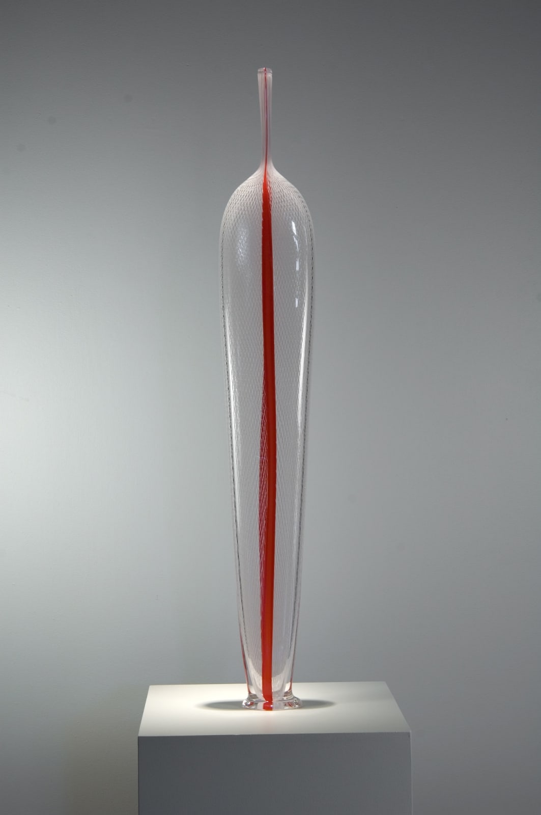 Standing Leaf with Red Stripe