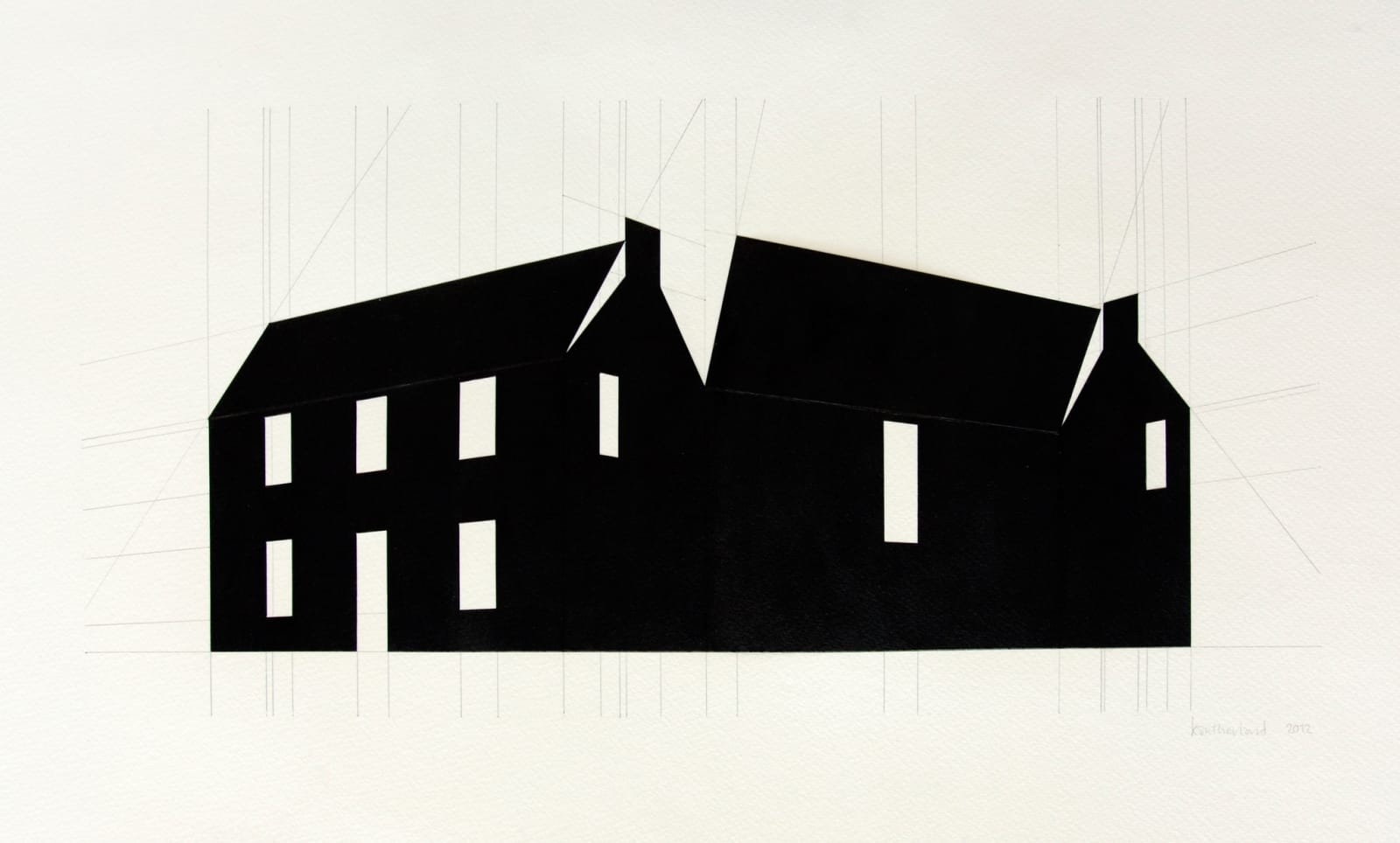 Harbour House, Lybster: Perspective Study (Unfolded)