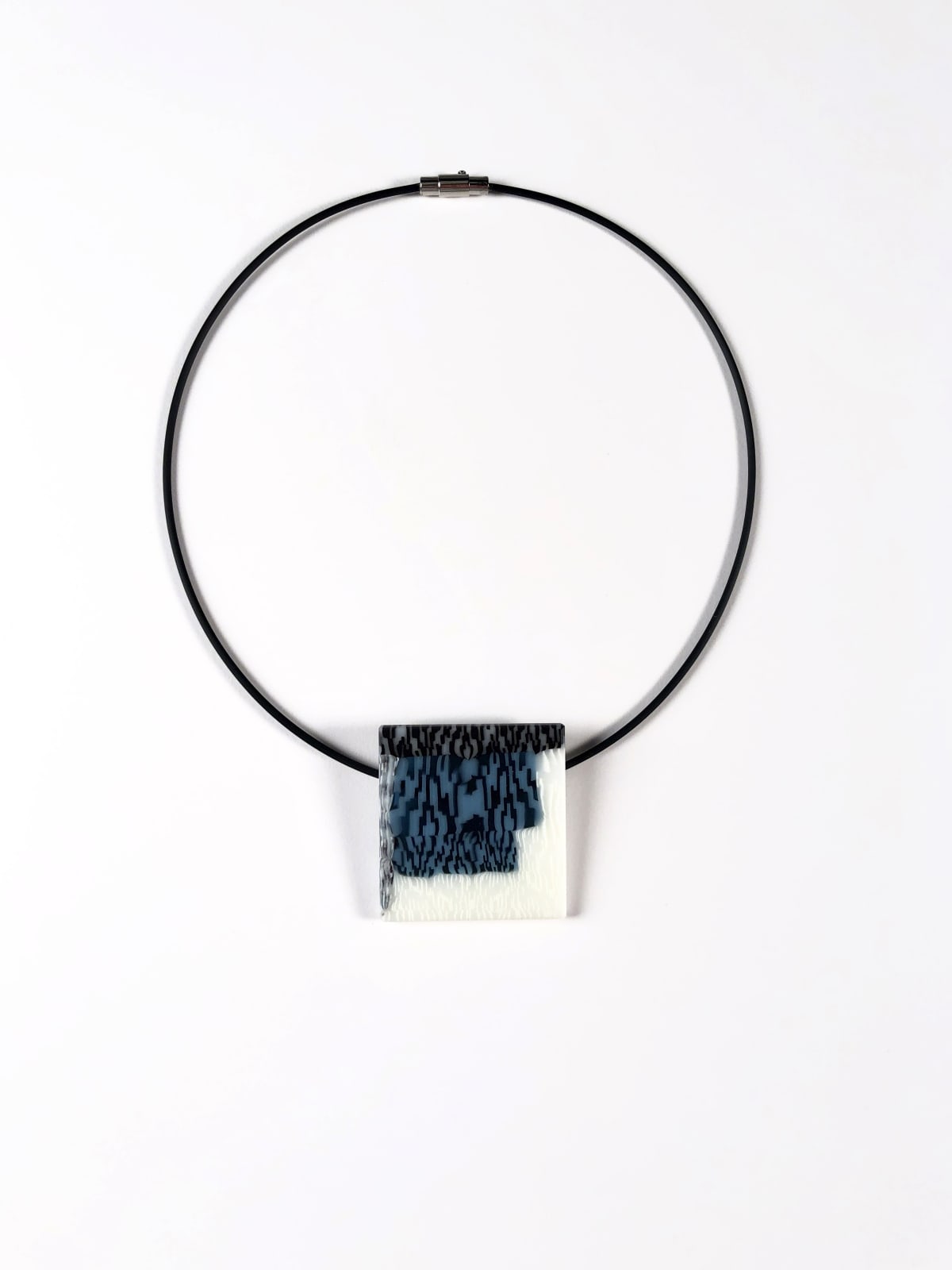 Blue, Black, and White Pendant