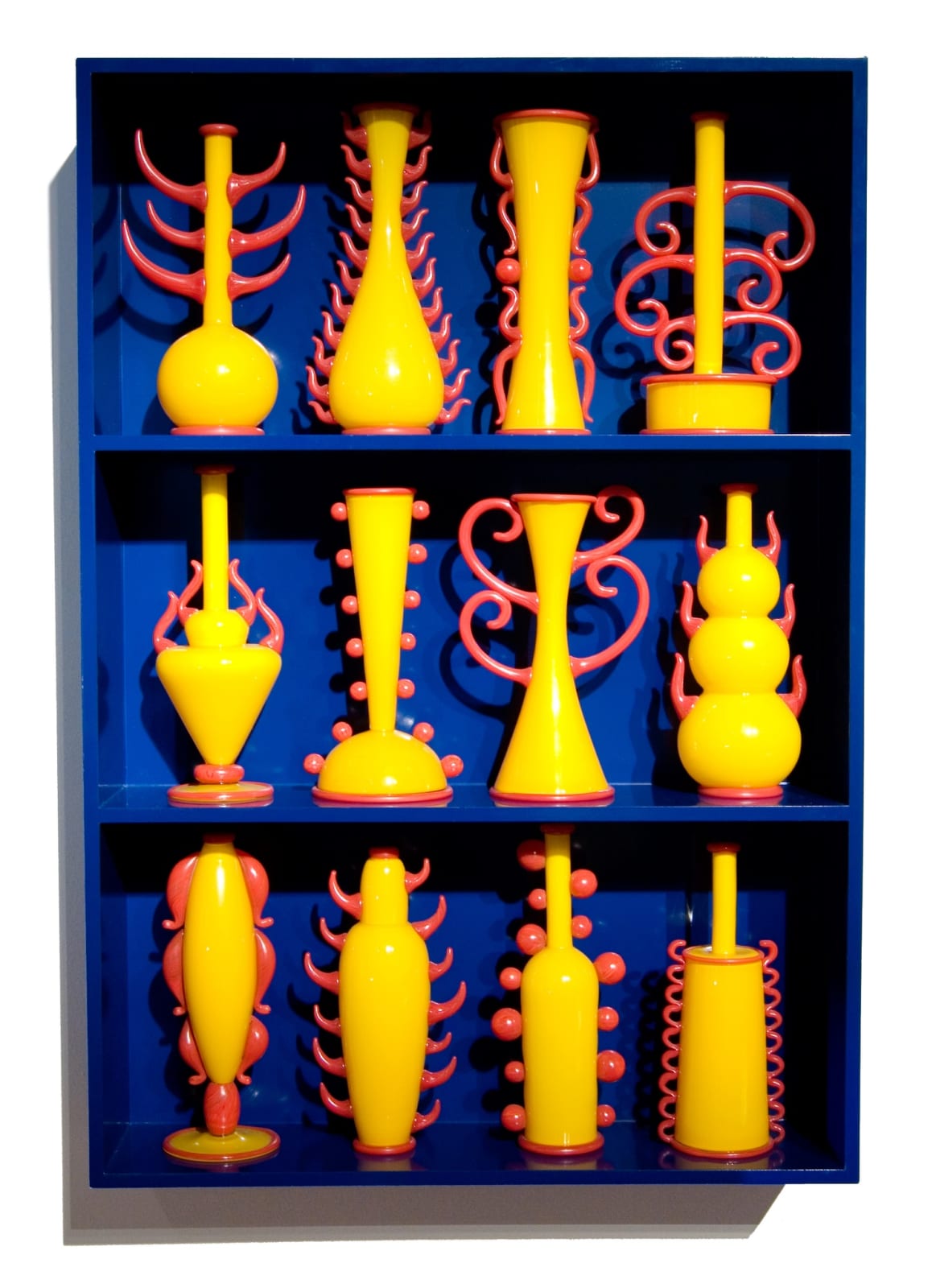 Yellow and Red Vessel Display