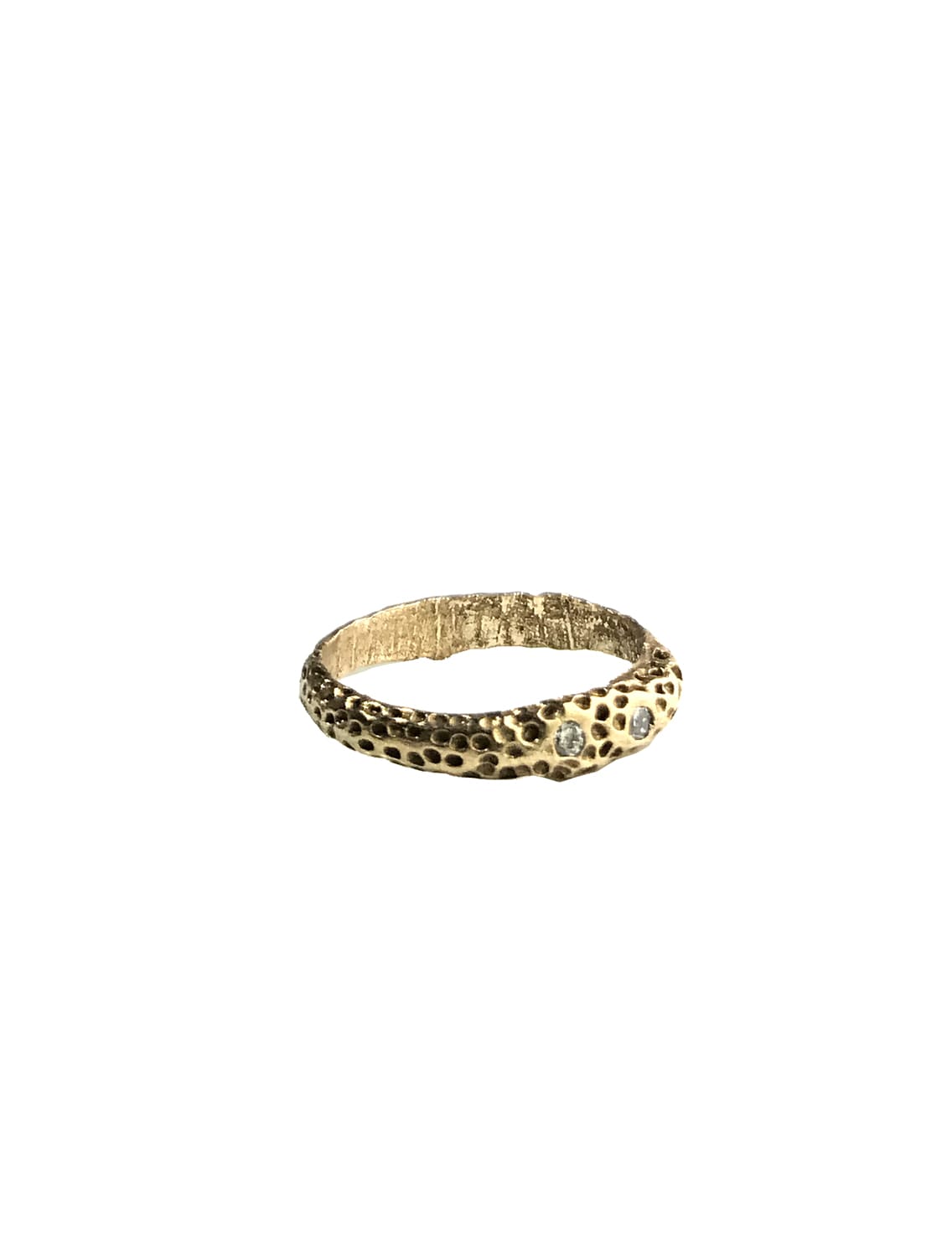 Petrified Spongy Coral Ring