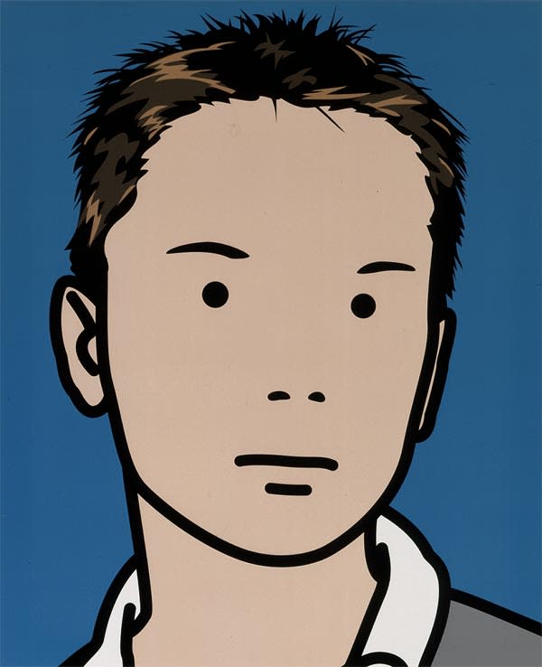 Julian Opie, Yves, schoolboy, 2000